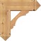 Ekena Millwork Olympic Arts and Crafts Smooth Bracket w/ Offset Brace, Western Red Cedar, 7 1/2"W x 22"D x 22"H BKT0806X22X22OLY03SWR - alternate 4